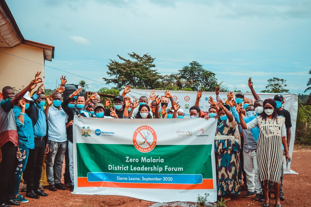 Community leaders declare « Zero Malaria Starts with Me » at District Leadership Forum